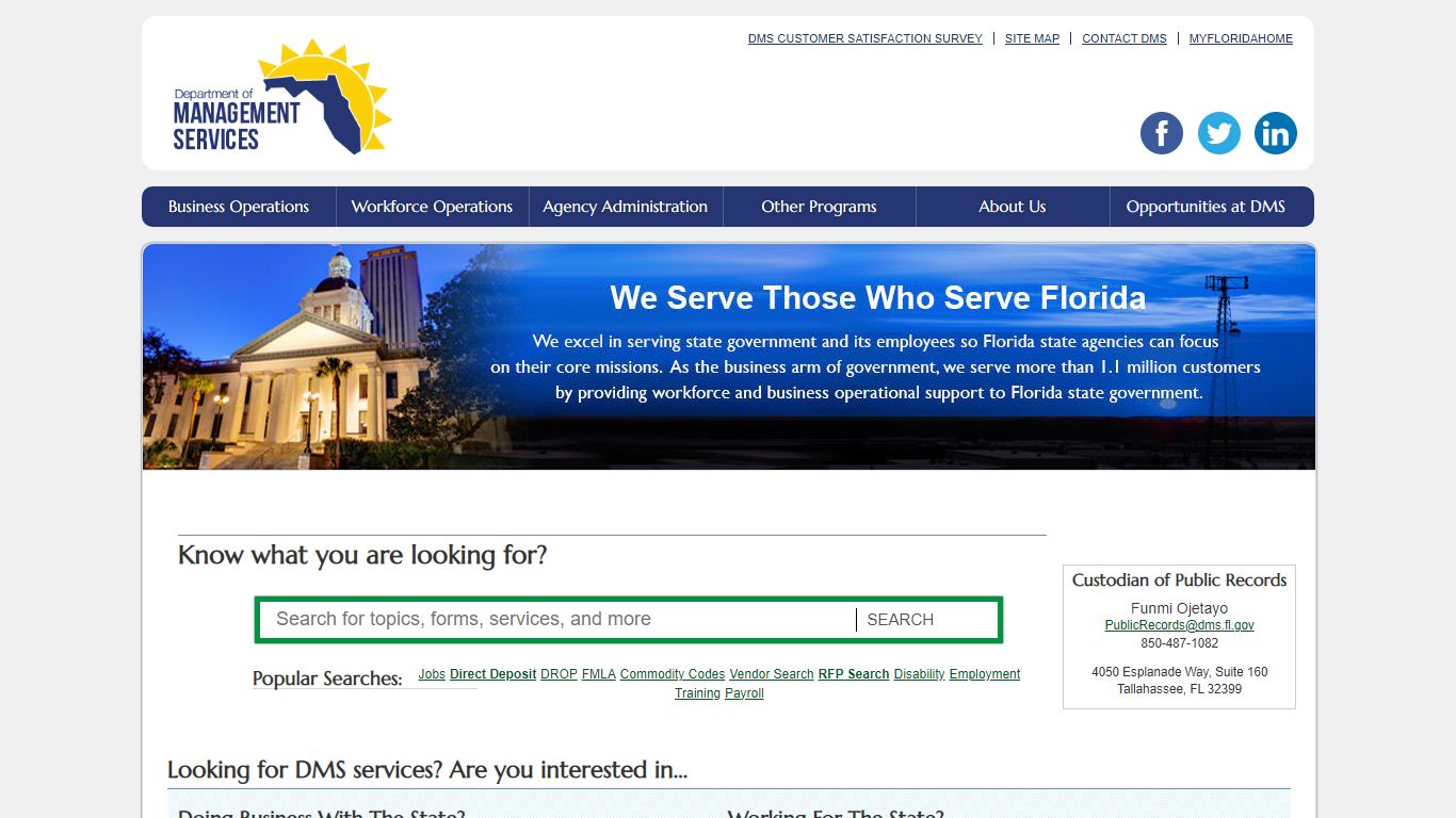 Class/Job Specific Public Records Exemption Request Form - Florida